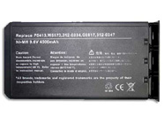 Dell 312-0334 Battery, Dell 312-0347 Battery, Dell G9817 Laptop Battery -- Replacement